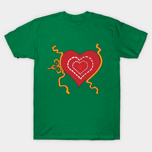Growing Heart T-Shirt by KimbasCreativeOutlet